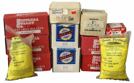 Over 4000 Various Brands Lead bullets in 45 Caliber