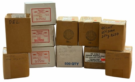 5000 Quantity of 45 Caliber Lead Bullets .452 & .454 Dia.