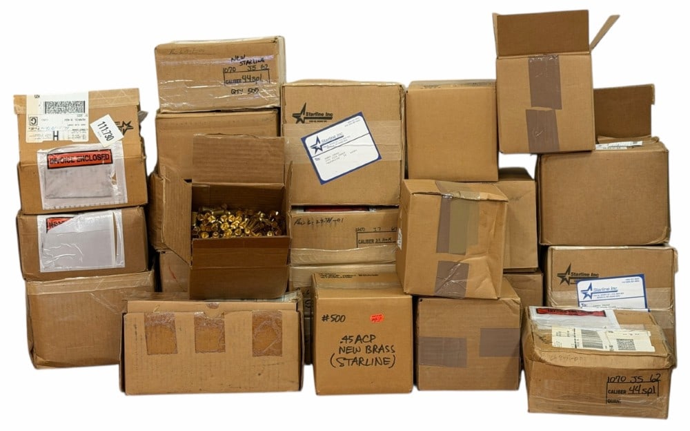 197.4 Pounds New Pistol and Rifle Brass (1 of 8)