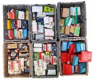 Large Lot of Reloadable Fired Brass in Original Packaging and Containers