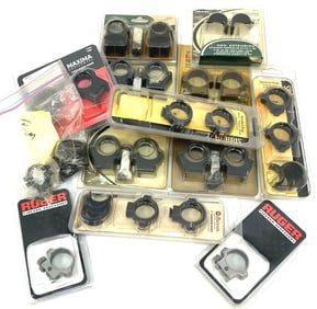 Collection of Ruger, Weaver, Burris & Maxima Scope Rings and Mounts
