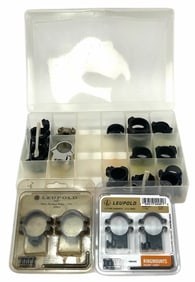 Leupold Scope Rings in Packages with Container of Scope Ring Collection