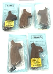 Group of Miculek Wooden Competition Grips for Smith & Wesson Revolvers