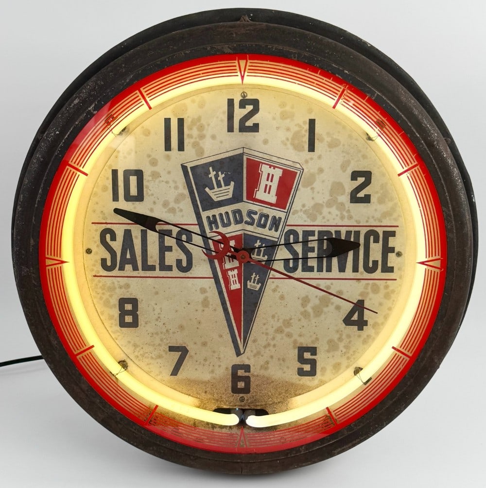Original Vintage Hudson Sales & Service Dealership Neon Advertising Sign By NPI (1 of 11)