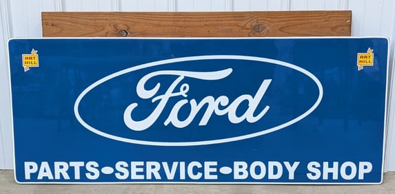 4ft Art Hill Ford Parts Service Body Shop Dealer Sign