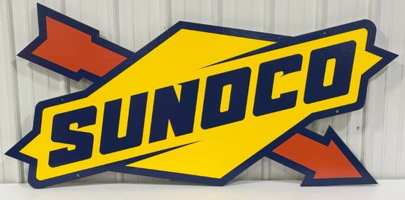 Nearly 6ft SSW Sunoco Service Station Custom Sign