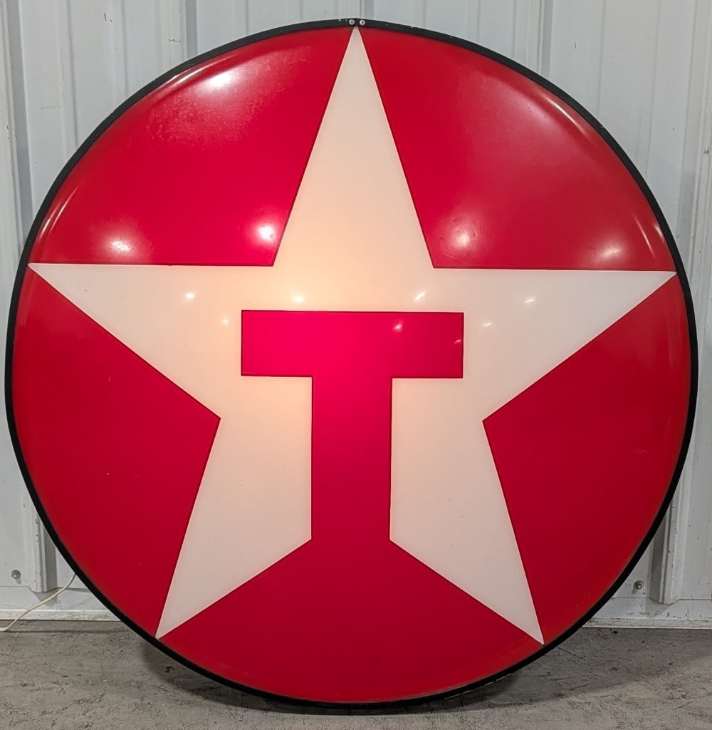 Texaco Gas Station Lighted Button Sign (1 of 6)