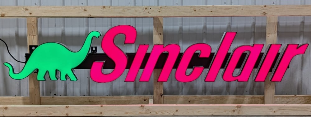 8-1/2ft Custom Sinclair Gas Station Cannel Letter Lighted Sign (1 of 8)