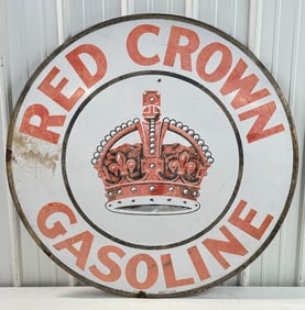 42in Vintage SSP Red Crown Gasoline Advertising Sale