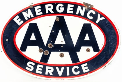 Vintage DSP Emergency Service Sign