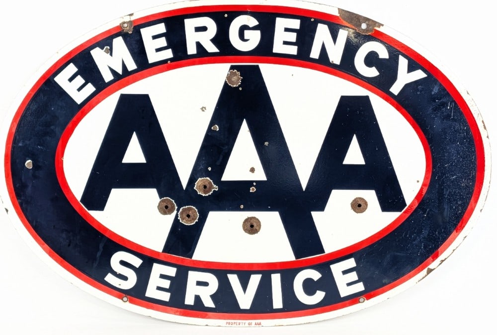 Vintage DSP Emergency Service Sign (1 of 12)