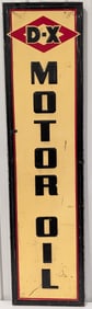 6ft Vintage SST DX Motor Oil Embossed Vertical Sign