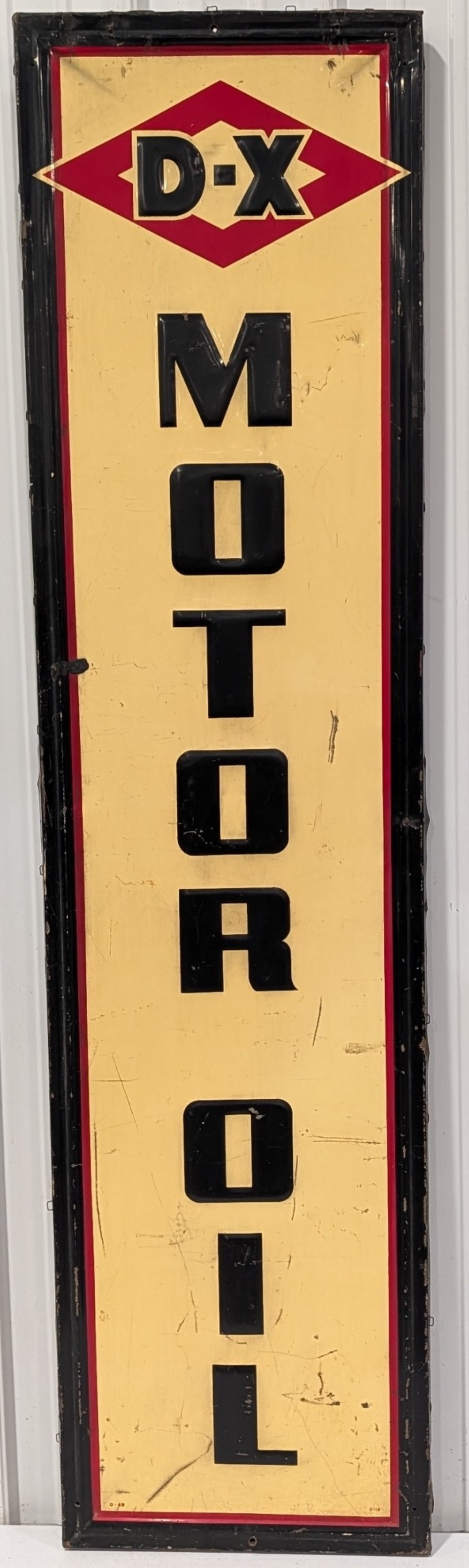 6ft Vintage SST DX Motor Oil Embossed Vertical Sign (1 of 12)