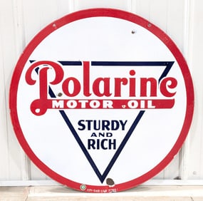 SSP Polarine Motor Oil Sturdy & Rich Advertising Sign (TAC)