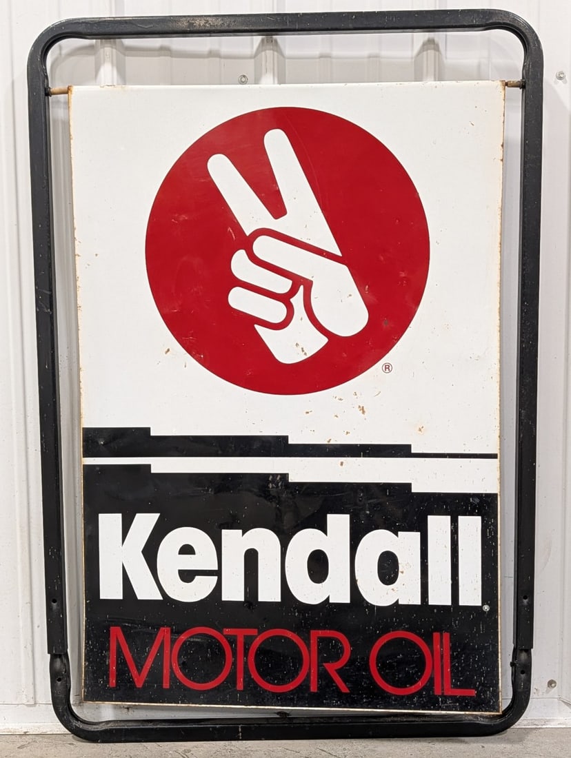 Vintage DST Kendall Motor Oil Curb Sign (1 of 9)