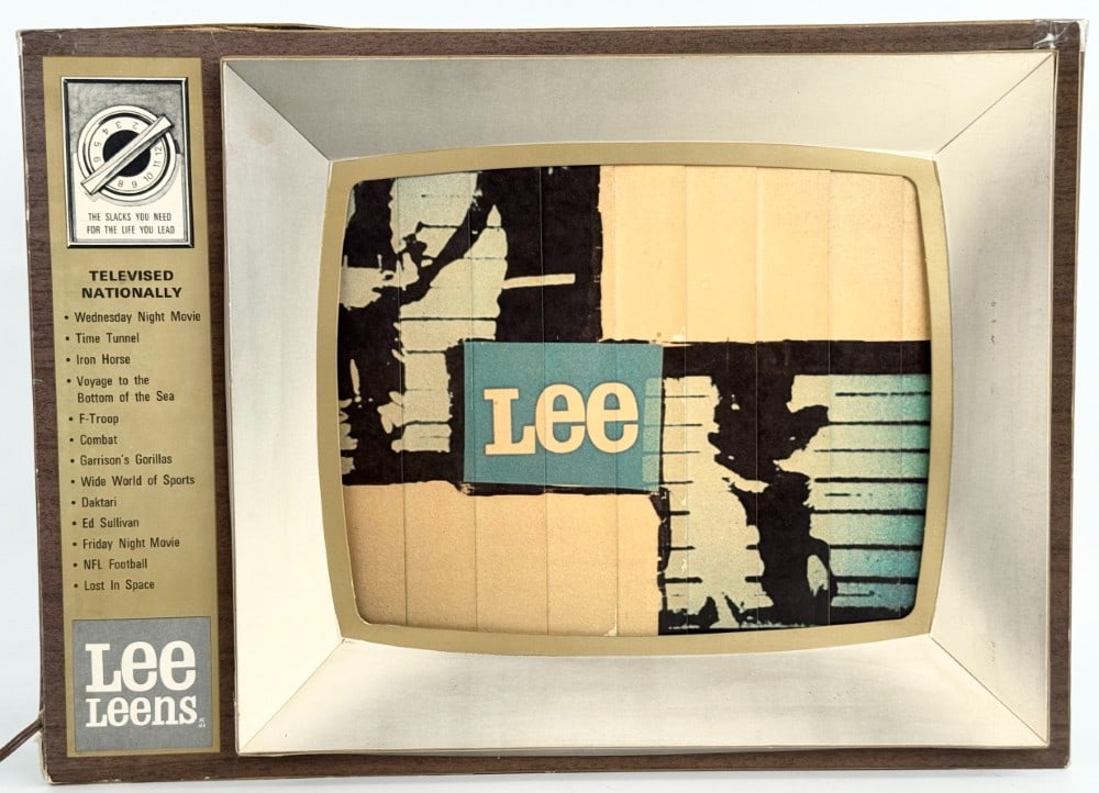 Vintage Lee Leens Slack Pants Motion Advertising TV Sign / Store Display (1 of 8)