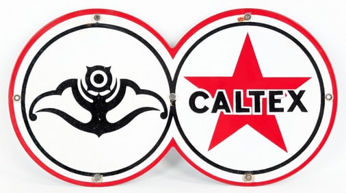 SSP Caltex Star Logo Eight-Ball Advertising Sign (TAC)