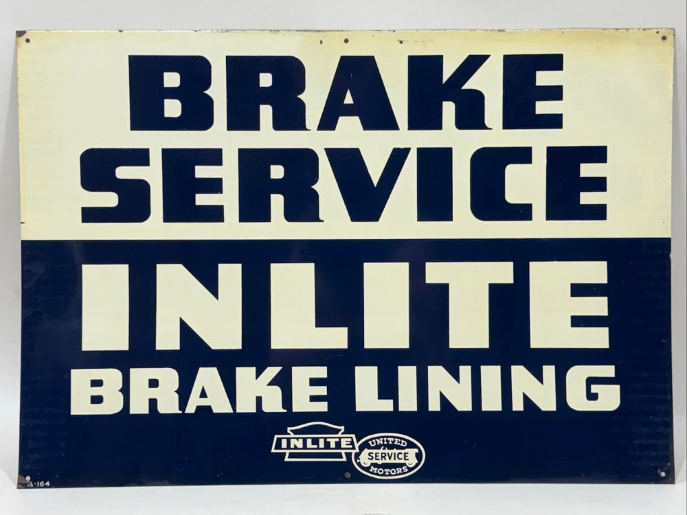 Early SST United Motors Service Inlite Brakes Sign (1 of 10)