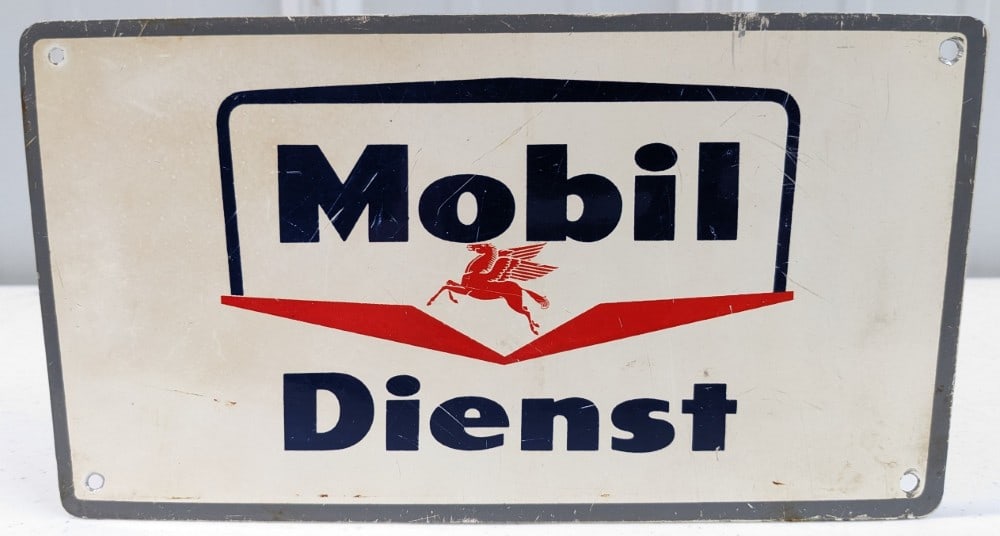 Vintage SST Mobil Dienst Oil / Gasoline Advertising Sign (1 of 5)