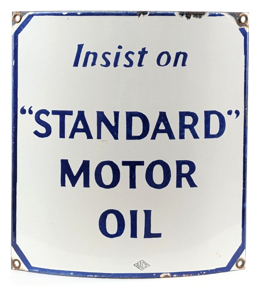 Insist on Standard Motor Oil Porcelain Pump Sign (TAC) (1 of 6)