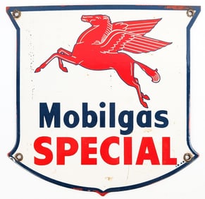 SSP Mobilgas Special Pump Plate Sign