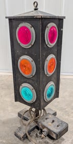 Early Tricolor 4-Way Directional Traffic Signal Light
