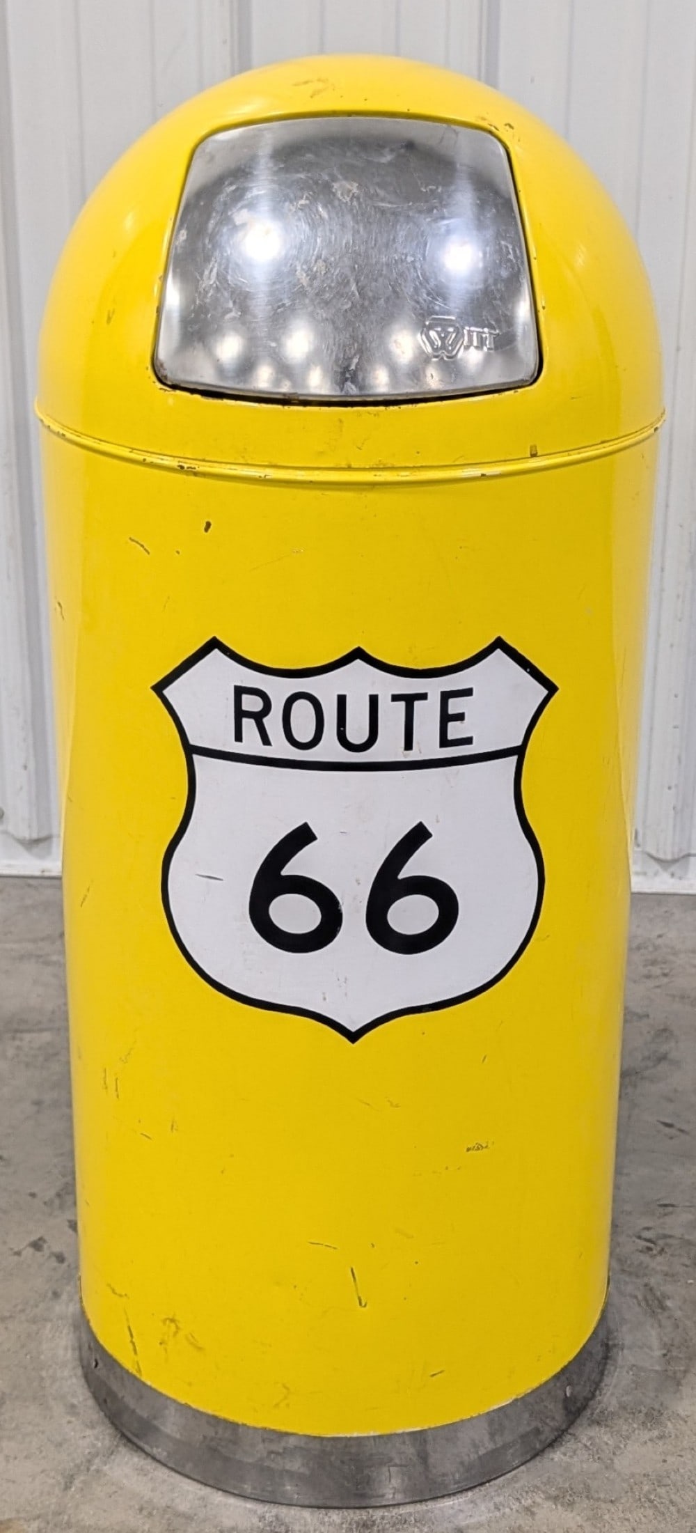 Custom Route 66 Service Station / Shop Trash Can (1 of 7)