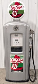 Partially Restored Bennett Model 766 Texaco Sky Chief Gasoline Gas Pump