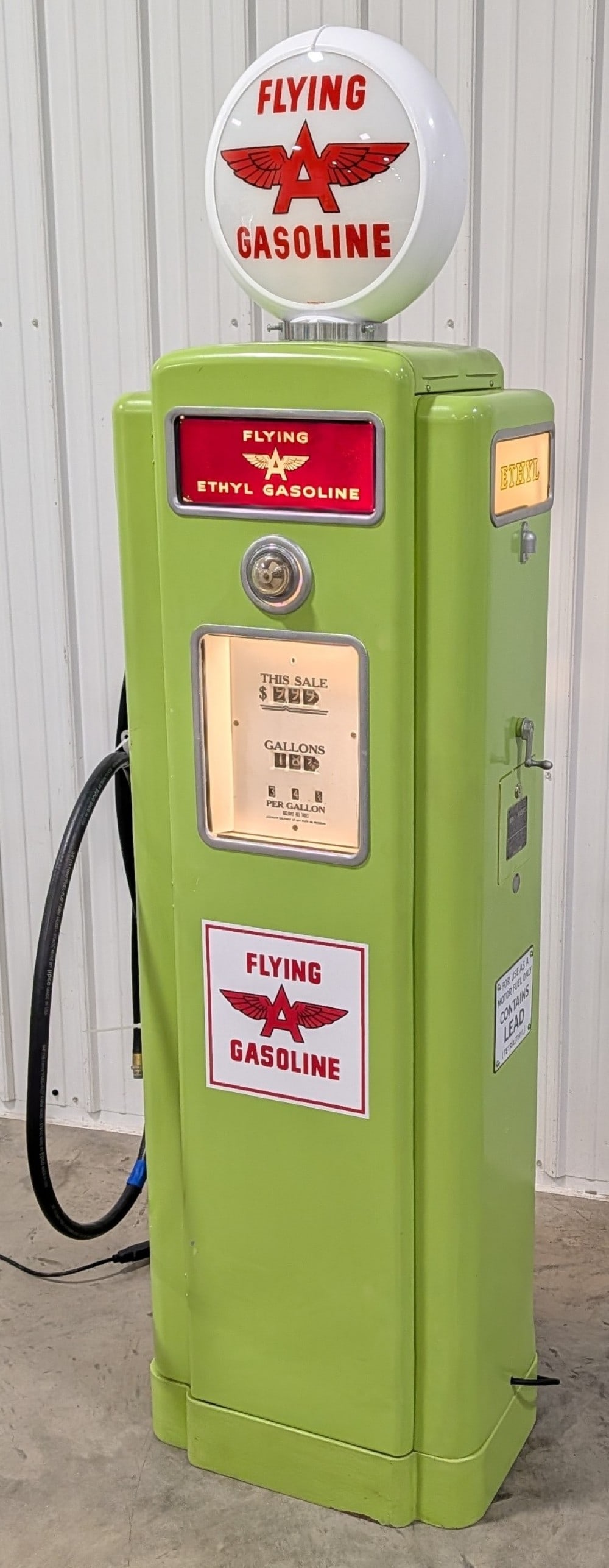 Restored Wayne Model 70C Flying A Gas Pump (1 of 17)
