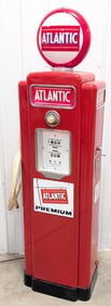 Restored Vintage Wayne Model 70 Atlantic Gas Pump