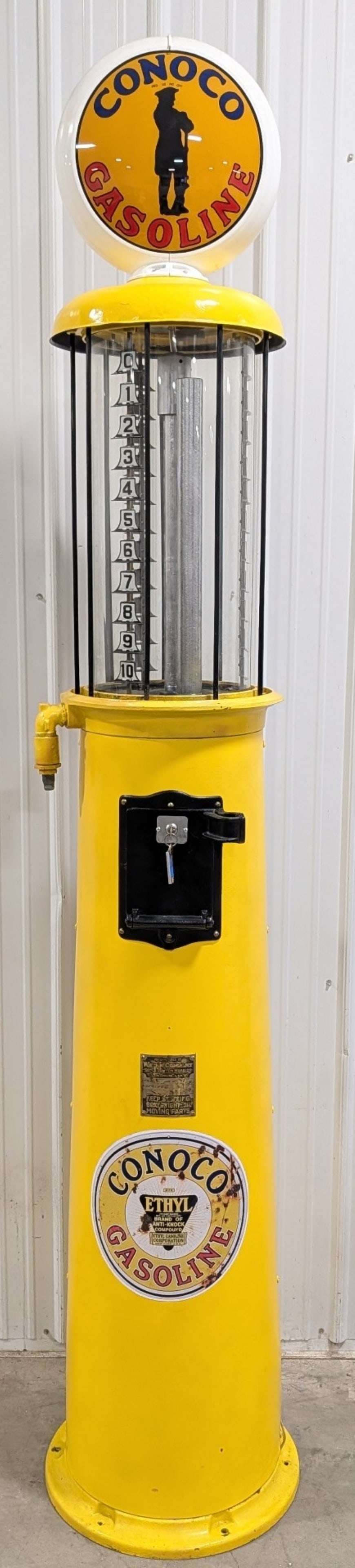 Wayne 10 Gallon CONOCO Visible Gas Pump Model 87B (1 of 12)