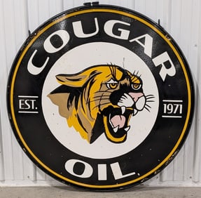 4ft DSP Cougar Oil Replica Sign w/ Ring