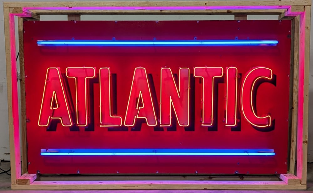 6ft Vintage SSP Atlantic Neon Advertising Sign (1 of 11)