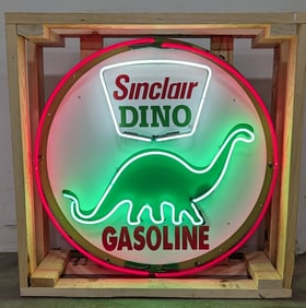 3ft Custom Sinclair Dino Neon Sign