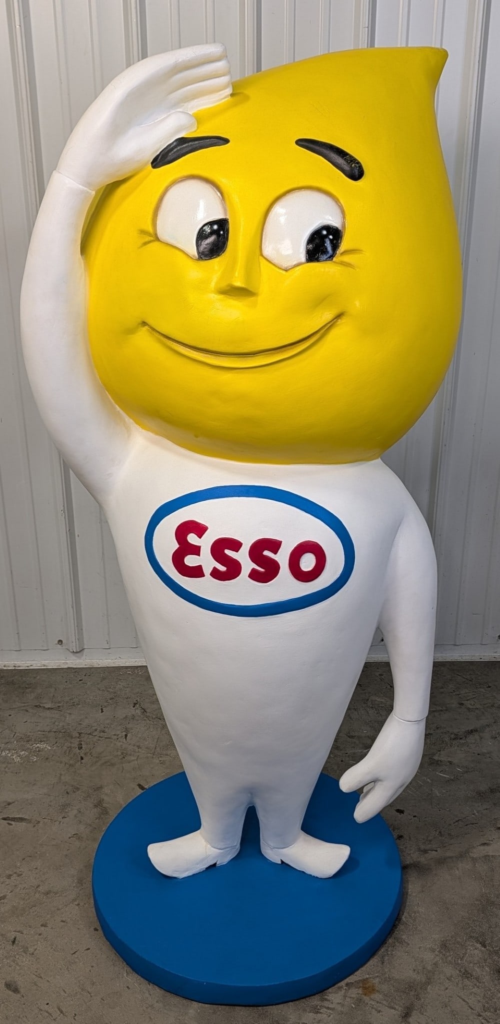 Nearly 5ft Esso Oil Drop Man Mr. Happy Fiberglass Adv Statue (1 of 8)
