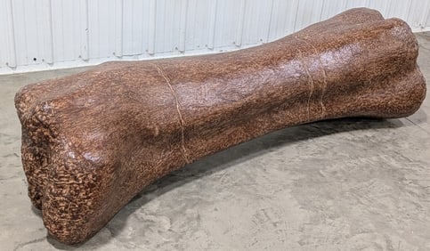 Giant Titanosaurus Dinosaur Bone Fossil Bench