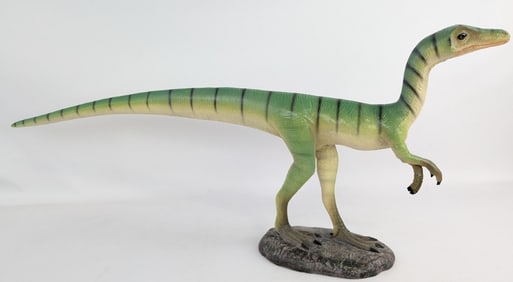 Life Size Compsognathus Dinosaur Fiberglass / Resin Statue Prop / Jurassic Park