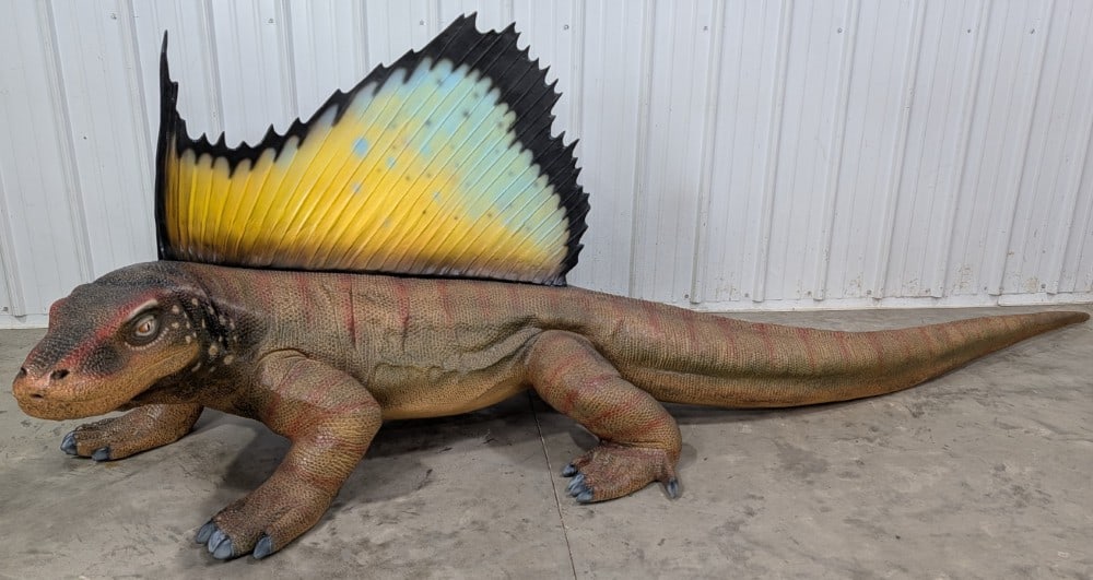 10ft Life Size Dimetrodon Fiberglass Dinosaur Statue (1 of 20)