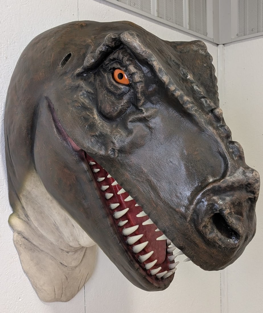 Life Size T-Rex Dinosaur Tyrannosaurus Rex Fiberglass Wall Mount (1 of 9)