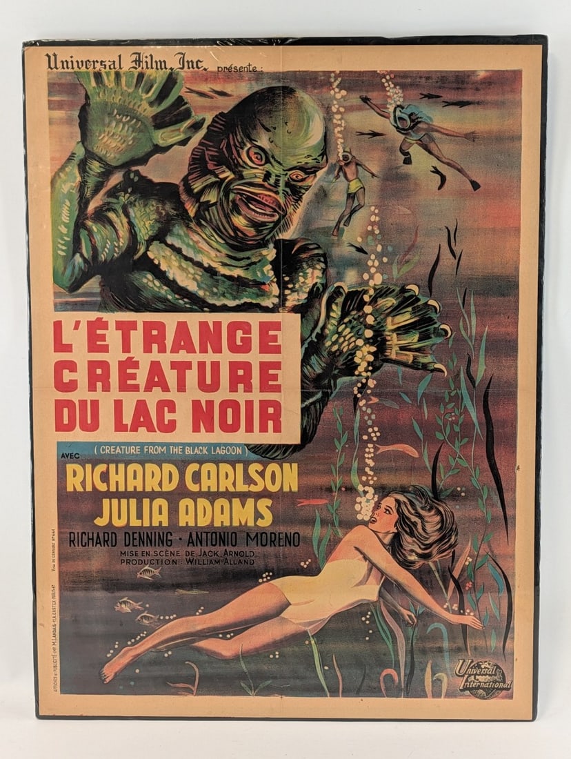 Vintage Creature From The Black Lagoon Movie Poster / French (1 of 13)