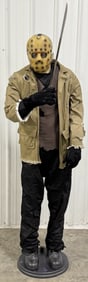 Over 6ft Life Size Friday The 13th Jason Voorhees Animated Display Prop