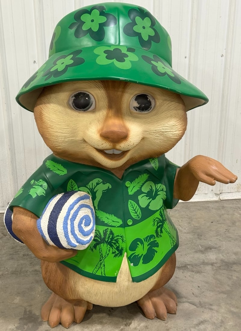 Giant 4-1/2ft Alvin & The Chipmunks Theodore Fiberglass Statue (1 of 8)