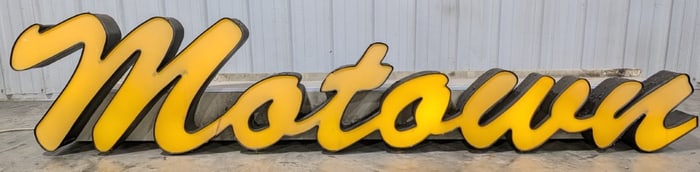 Large 8-1/2ft Motown Lighted Advertising Sign