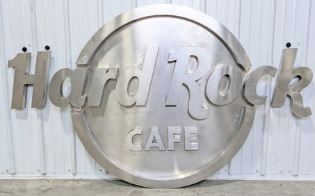 7ft Hard Rock Cafe Stainless Steel 3D Advertising Sign