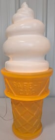 Giant Safe-T Cup Blow Mold Lighted Ice Cream Cone