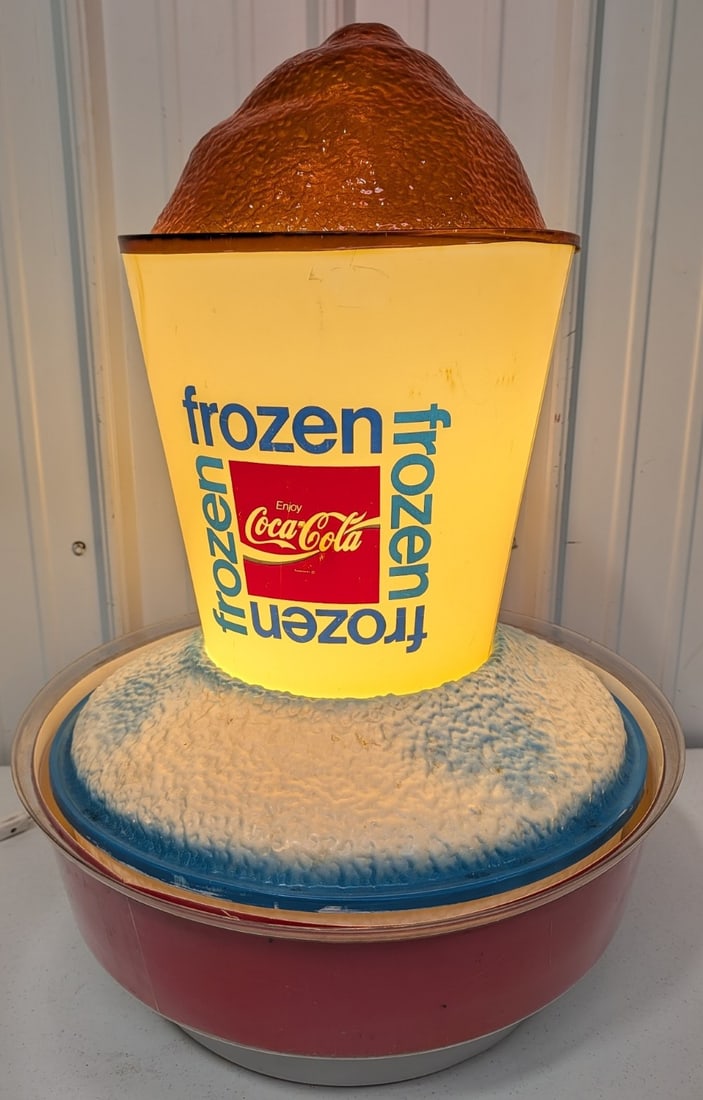 Large Vintage Frozen Coca-Cola Lighted Motion Advertising Display Sign (1 of 20)