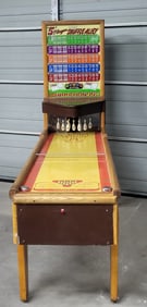 (K) United's "5"  Player Shuffle Alley Bowling Arcade Game