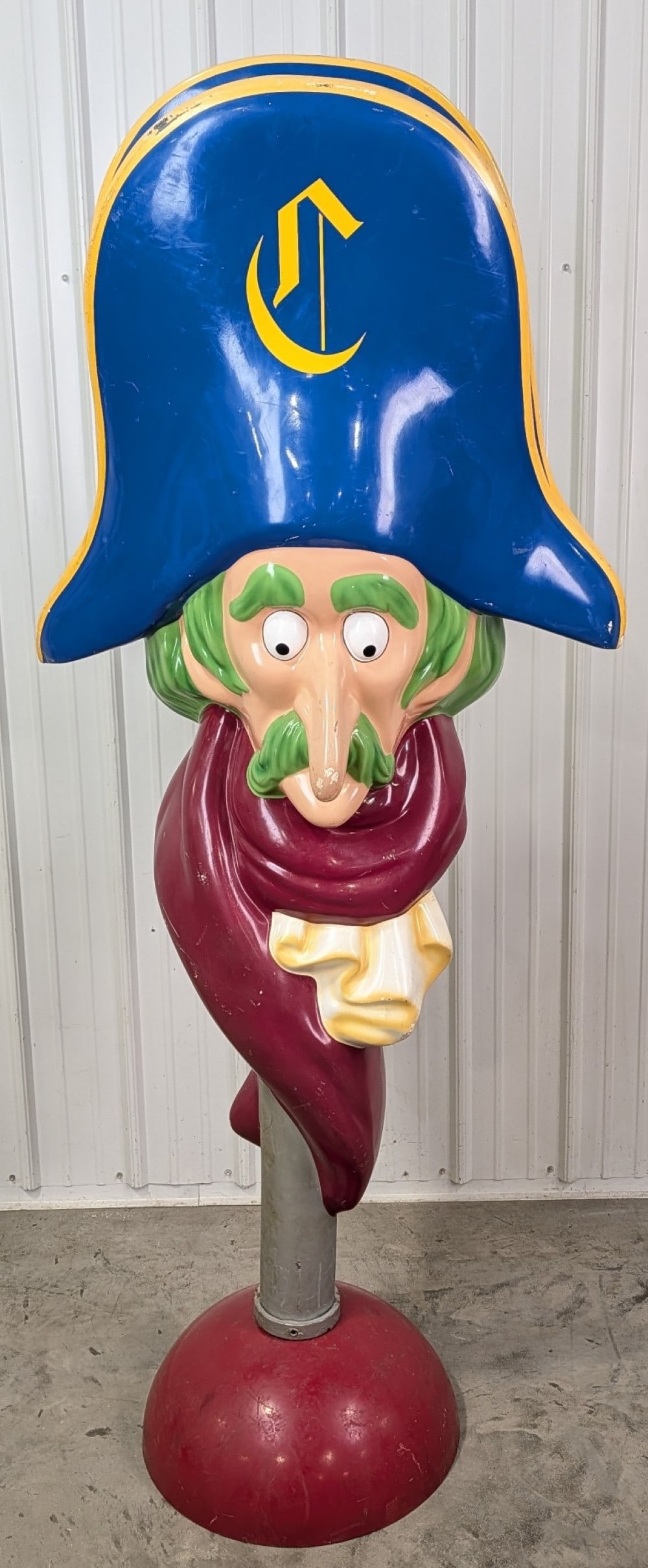 Nearly 7ft Vintage McDonald's Captain Crook Playland Fiberglass Statue (1 of 15)