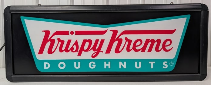 3ft Krispy Kreme Doughnuts Lighted 2-Sided Advertising Sign
