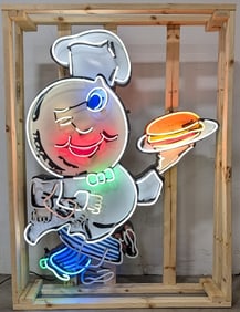 5ft Custom McDonalds Speedee Animated Neon Sign